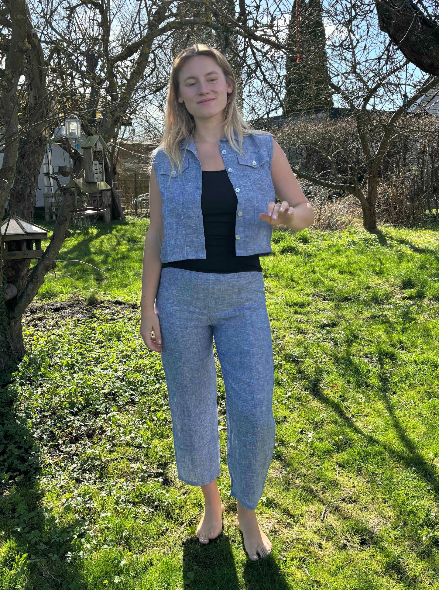Blå meleret hørvest fra Blueberry
