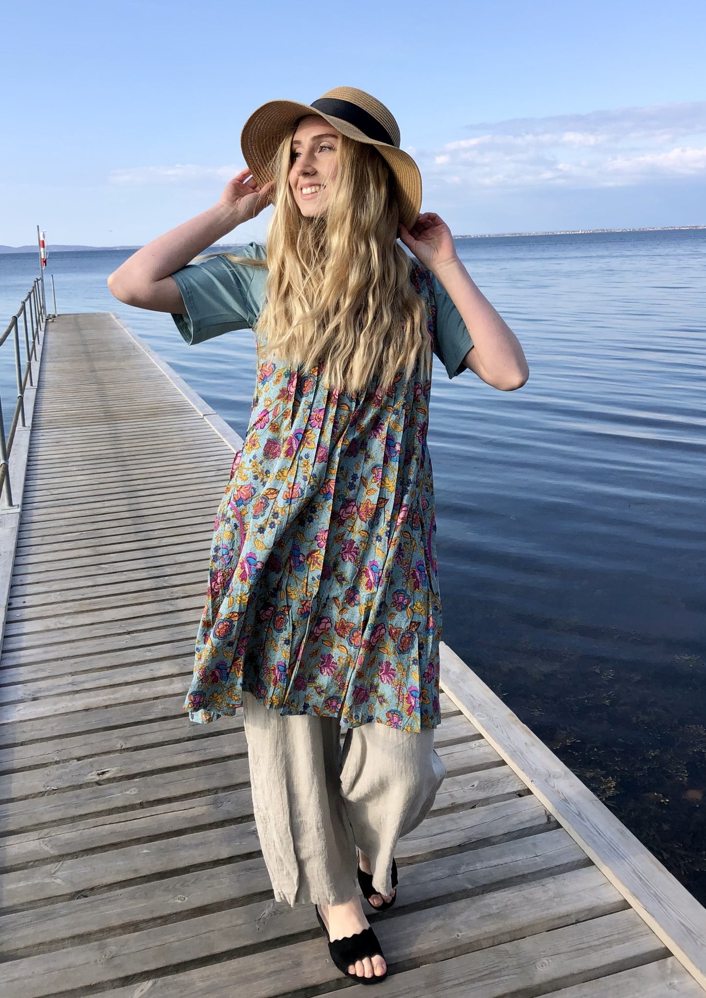 Blå samba Tunika fra Himalaya