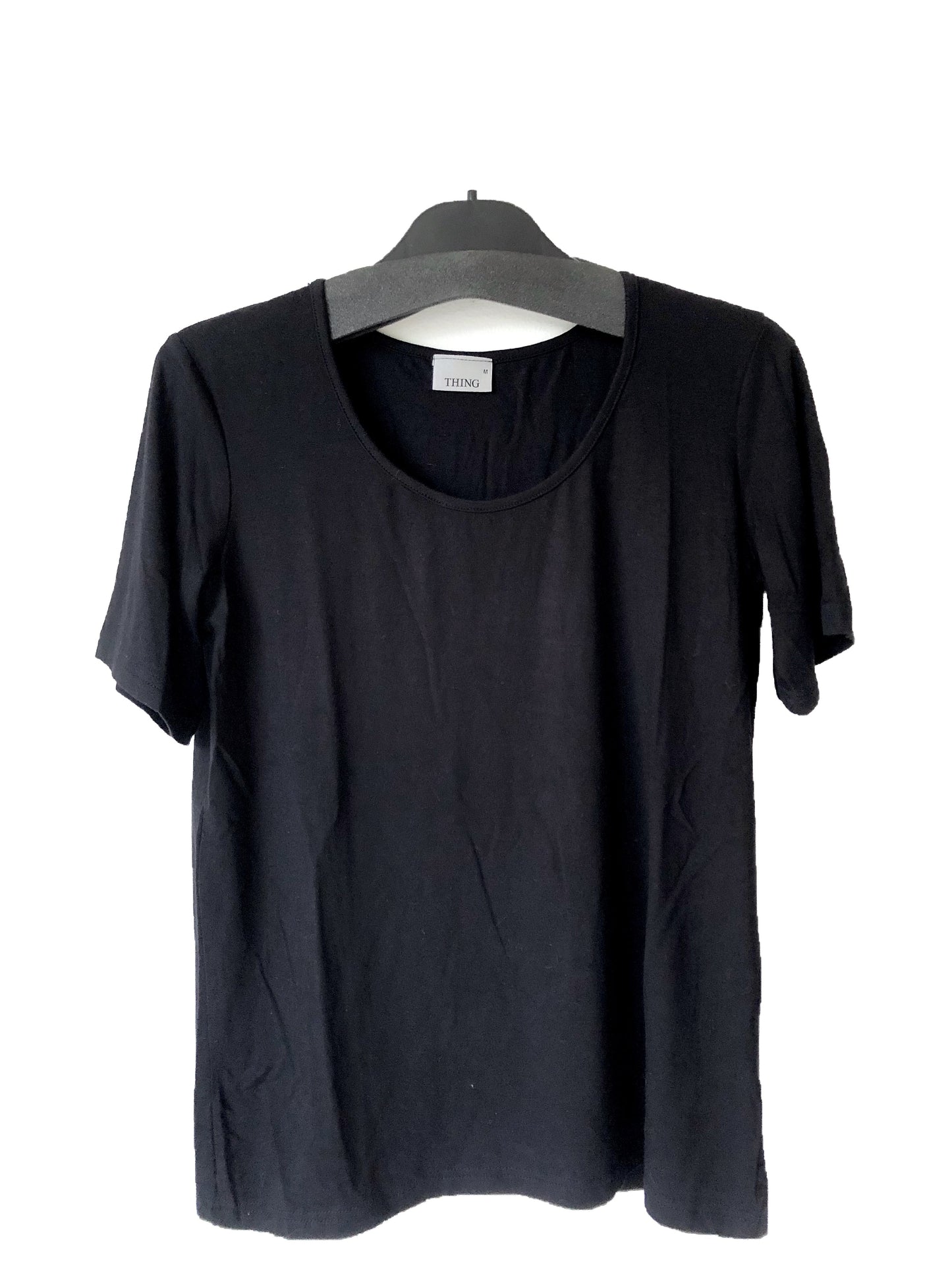 T-shirt i Bambus Basic Sort
