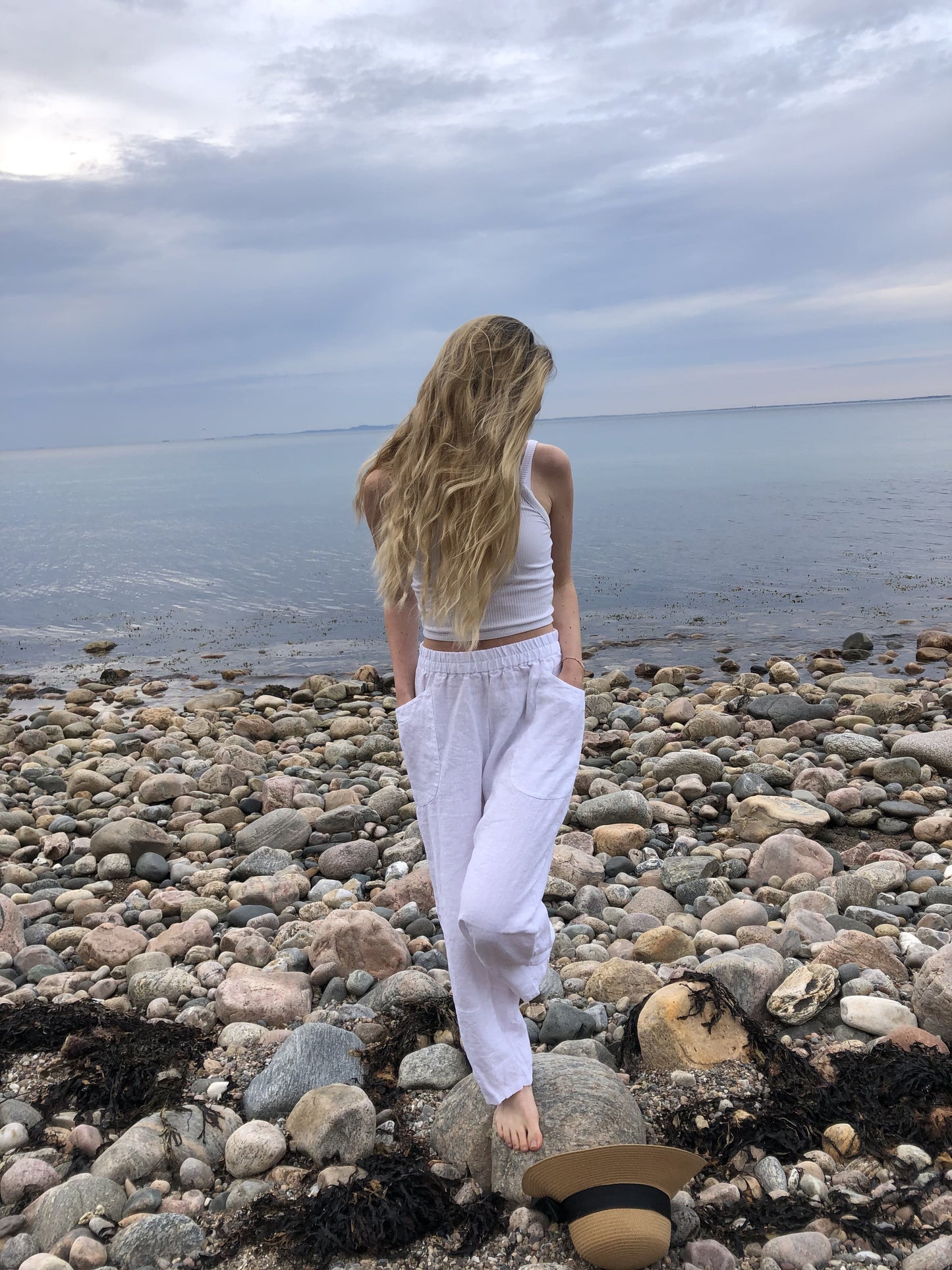 Hvide Hørbukser fra THING