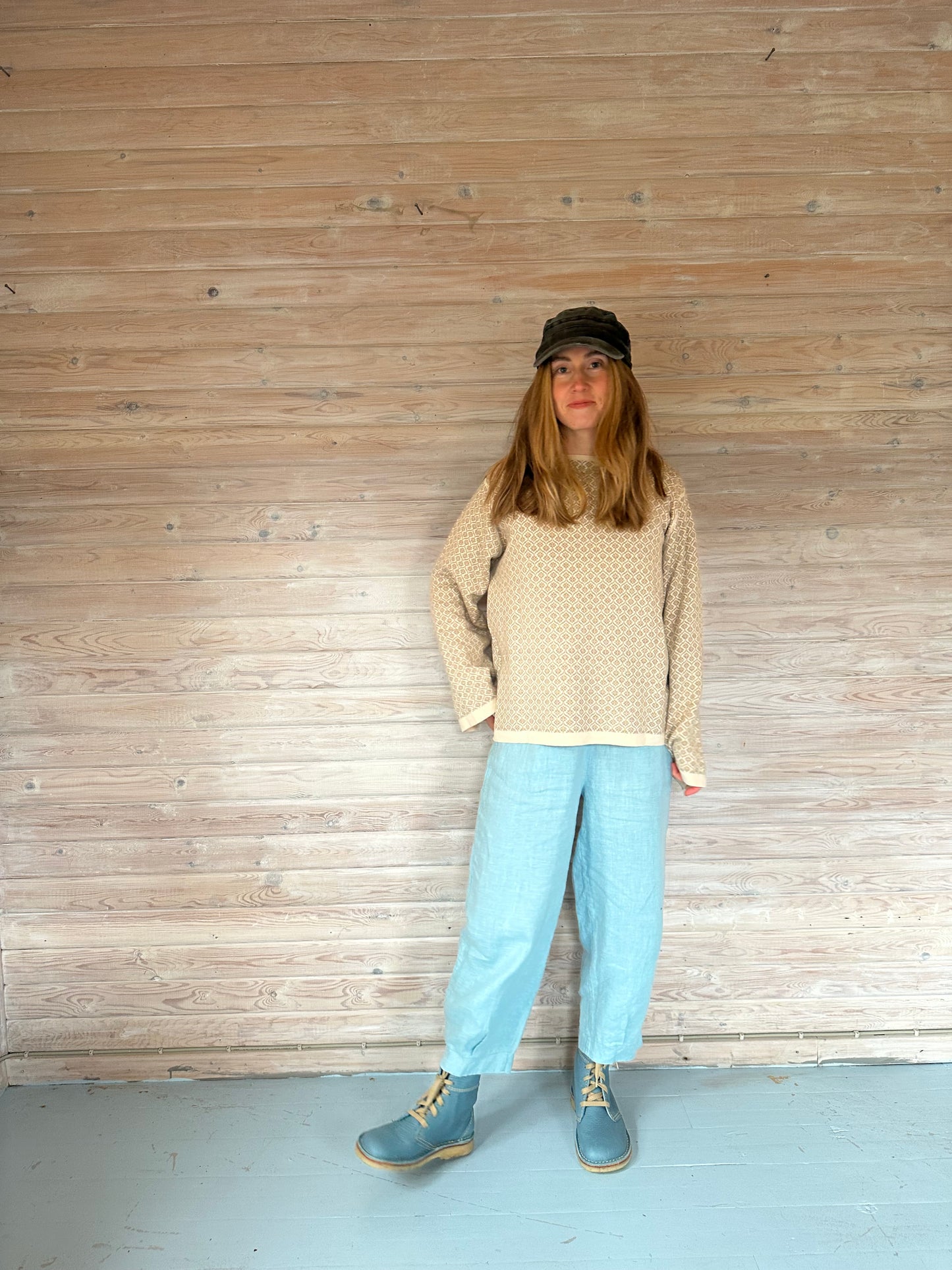 Økologisk rosa bomuldstrøje i dobbeltdesign fra Himalaya