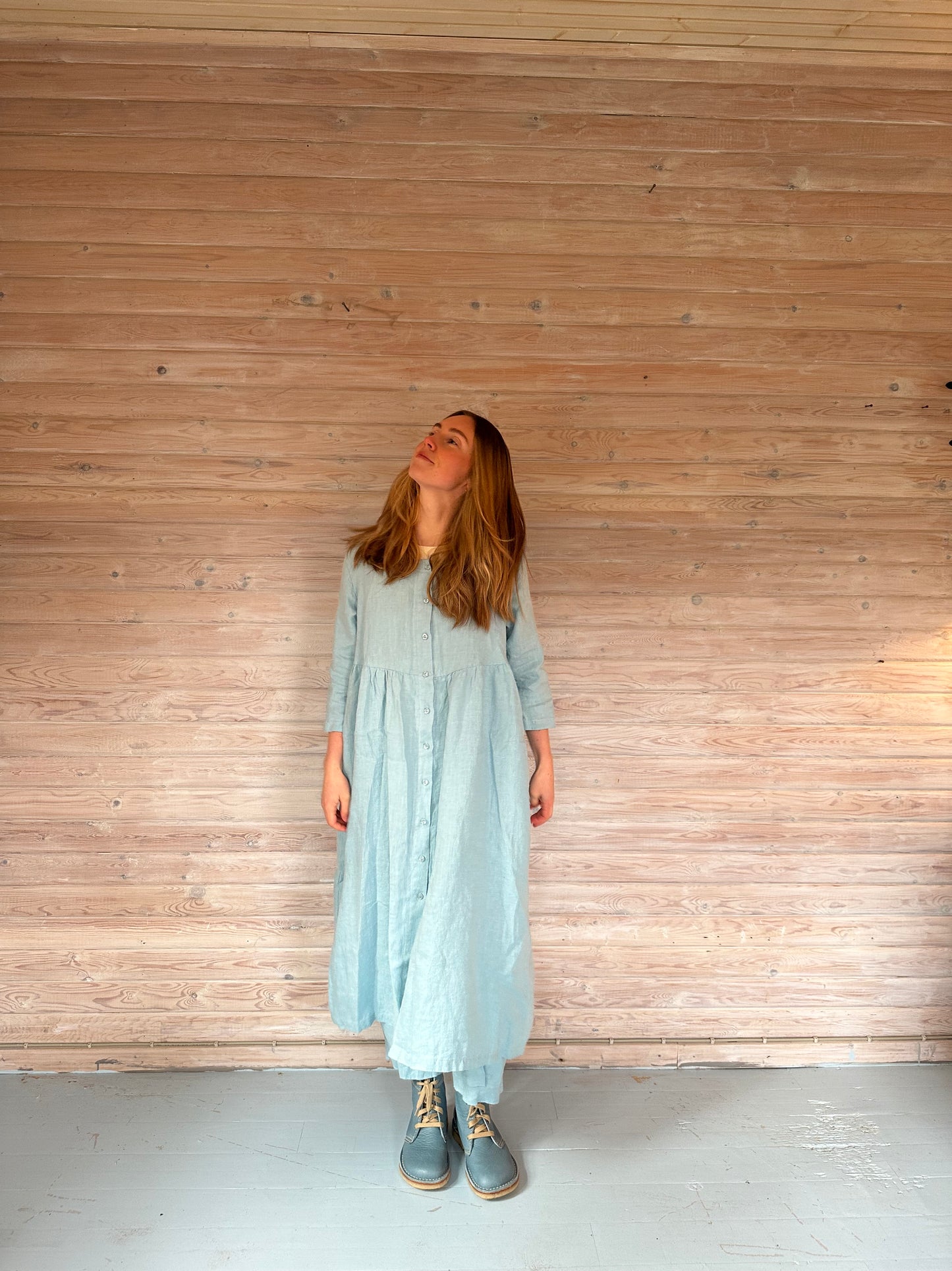 Blå Hørkjole fra Thing