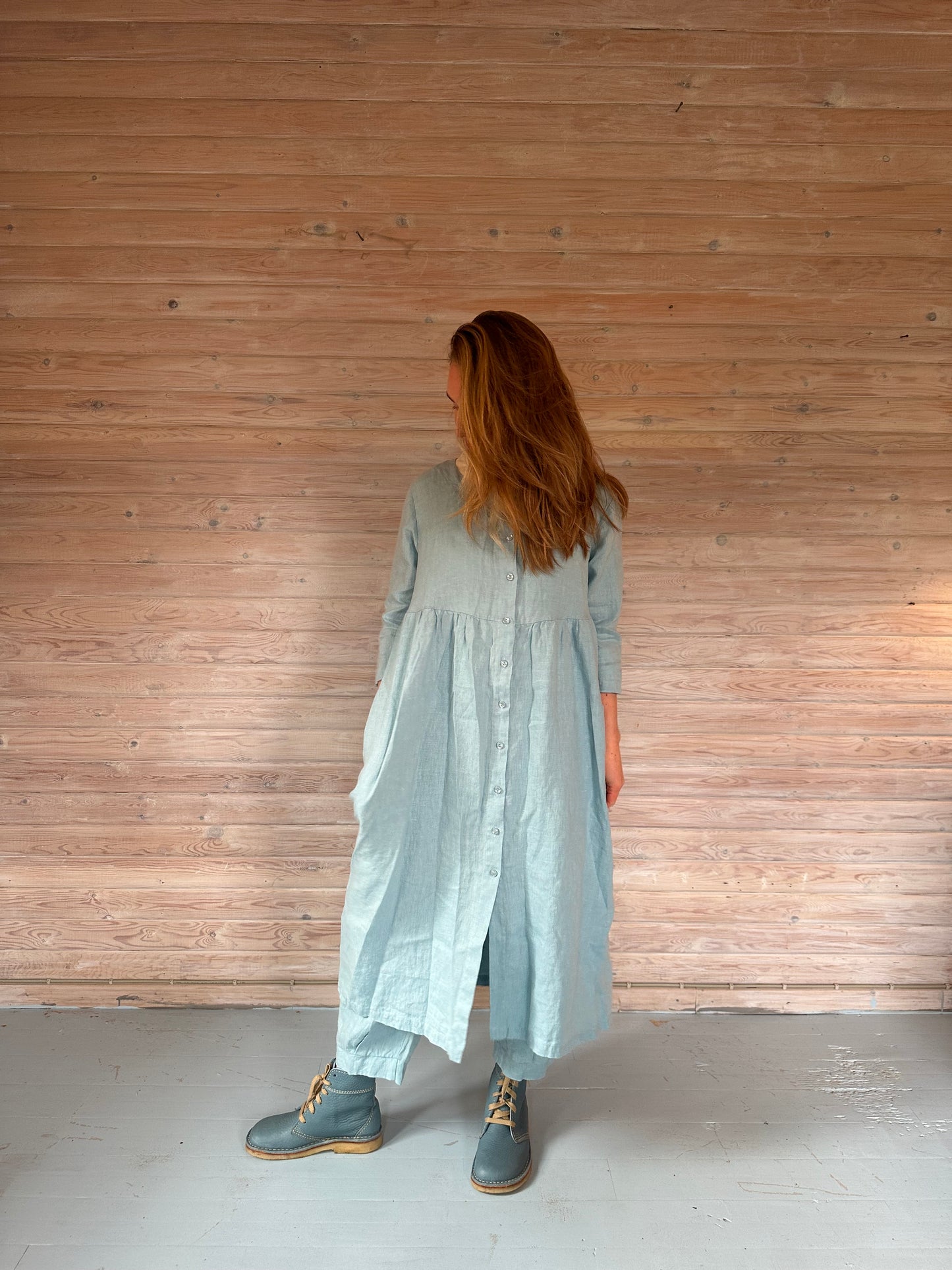 Blå Hørkjole fra Thing