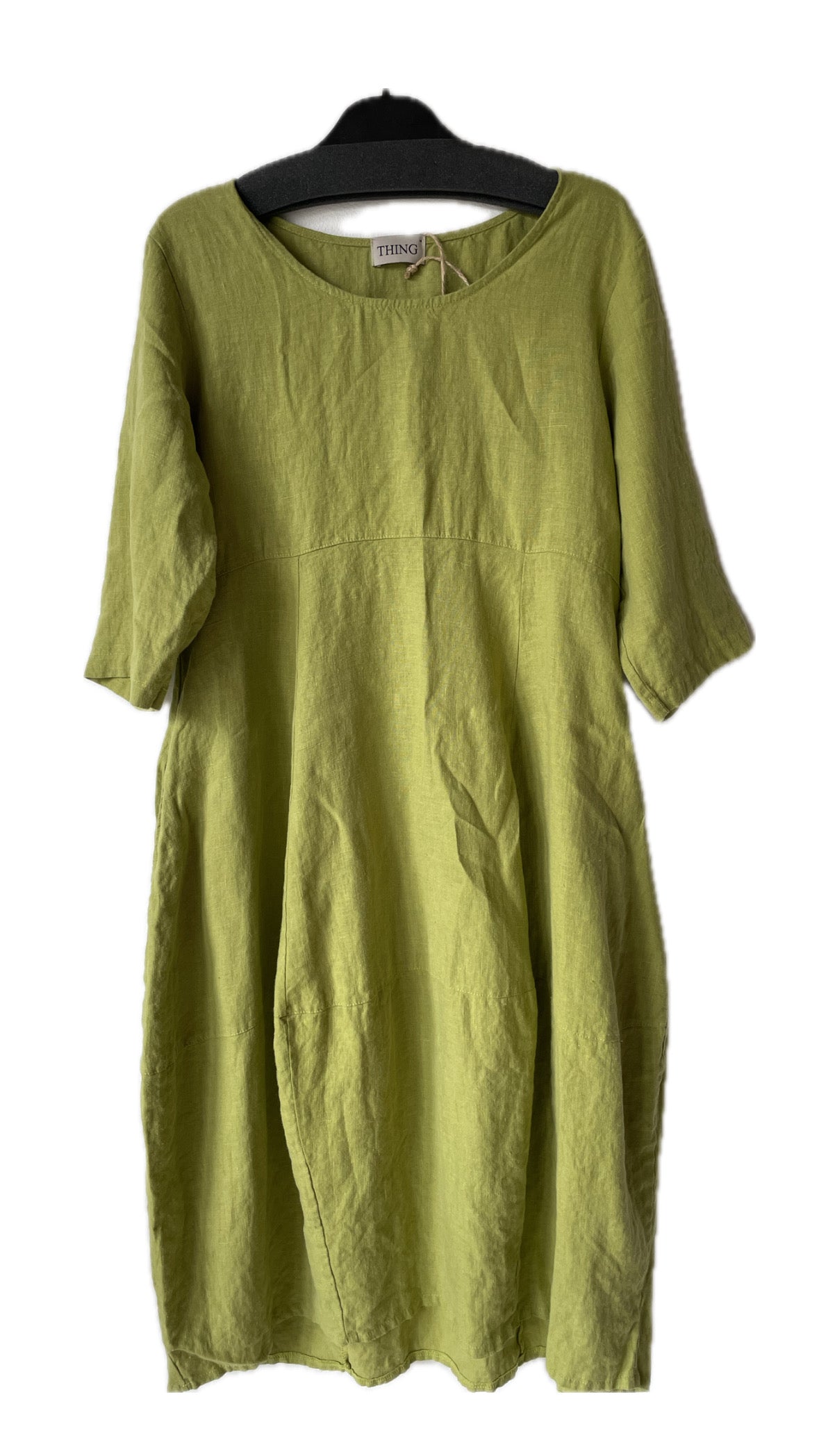 Forårsgrøn ballonkjole fra Thing